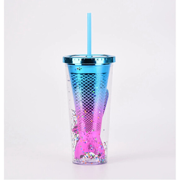 Gradient Mermaid Tumbler Blue to Pink - Picture 1 of 5